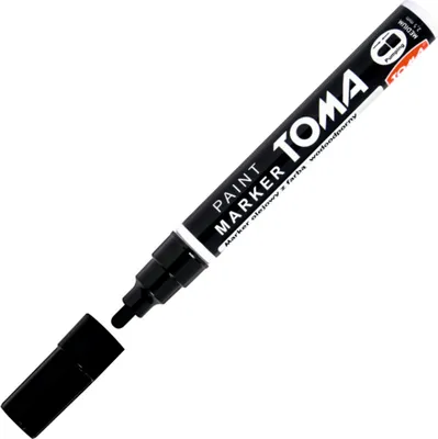 Produktbild von Toma Permanent Schwarzer Ölmarker