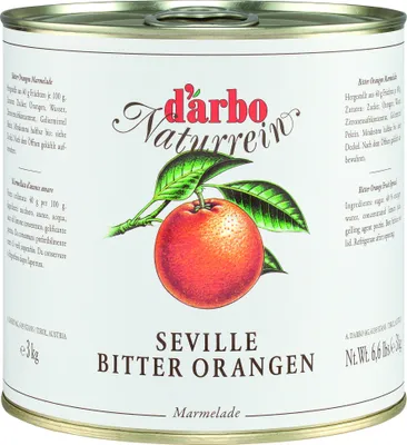 Produktbild von SEVILLE BITTER ORANGEN MARMELADE 3kg Dose von DARBO
