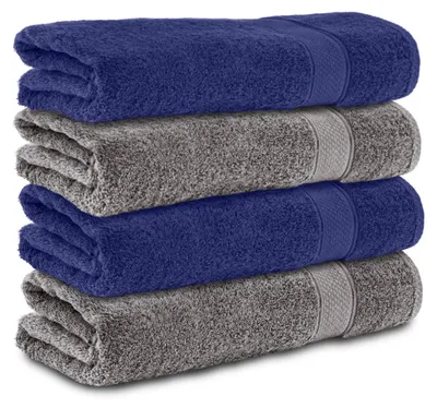 Produktbild von Komfortec 4er Duschtücher Set 70x140 cm aus 100% Baumwolle