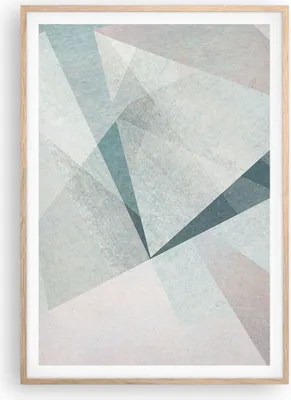 Produktbild von Gerahmtes Poster - Rahmen in heller Eiche - Abstraktion modern - 70x100 cm - Wand Bild - Wanddeko - Wandbilder - Wandposter - Bilderrahmen - Bilder - Kunstdruck - Wandbild - P2NPA70x100-3947