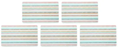 Frühstücksbretter Melamin 5er-Pack 23,5x14,5 cm mehrfarbig