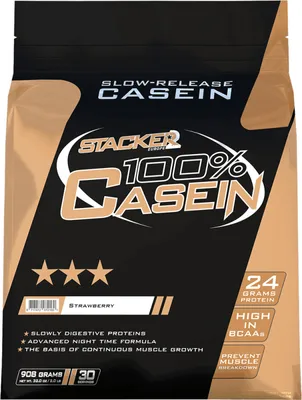 Produktbild von Stacker2 100% Casein (908g) Strawberry - Eiweiße - Kasein
