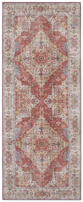 Produktbild von Hanse Home Orient Teppich Sylla, Vintage Optik, pflegeleichter Kurzflor, Rot