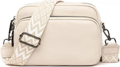 Obrázek produktu pro Dámský mobilní telefon taška přes rameno z pravé kůže crossbody taška přes rameno 3 přihrádky