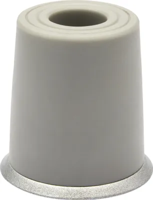 Produktbild von WAGNER Boden-/Wandtürstopper VULKANO MIDI - Ø 35 x 35 mm, Metall/Vollgummi, silber/grau, zum Schrauben- 15208011