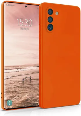 Produktbild von Hülle für Samsung Galaxy Note 10 - Handyhülle mit Kameraschutz Cover aus Silikon in Orange