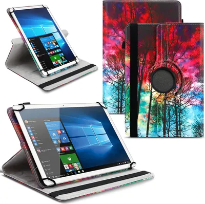 Produktbild von Universal Tablet Hülle 10 - 10.1 - 11 Zoll Tasche Schutzhülle 360° Drehbar CaseFarben:Motiv 20