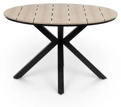Produktbild von Runder Gartentisch Limasol ø 120 cm | Polywood & Aluminium | Holz