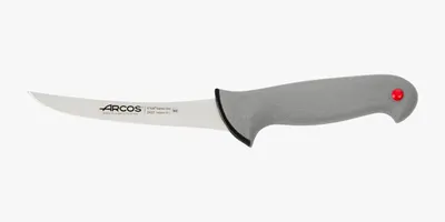 Productafbeelding van Ausbeinmes Arcos, model Prof 242200, roestvrij staal Nitrum en mango, ergonomisch polypropyleen, lemmet van 14 cm, geschikt voor presentatie in een vitrine