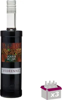 Produktbild von Lot de 3 Vedrenne - Liqueur de café 21° - 70cL