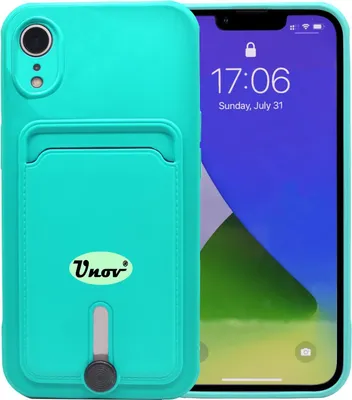 Produktbild von Silikonhülle Für Apple Iphone Xr 6.06" Case Türkis + Kartenfach