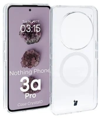 Produktbild von Bizon Case CrystalO Magnetisch Nichts Telefon (3a) Pro klar