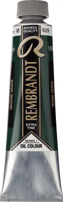 Imagen del producto de Pintura al óleo Rembrandt, tubo de 40 ml, color verde tierra (629)