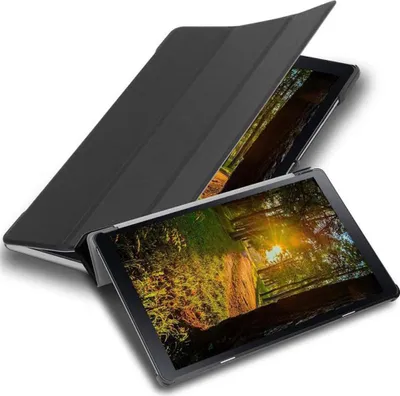 Produktbild von Cadorabo Schutzhülle für Samsung Galaxy Tab A (10.5 Zoll) Tablet Hülle in Schwarz  Etui Case Cover Tasche Auto Wake up