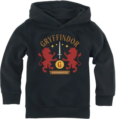 Produktbild von Harry Potter Kapuzenpullover Uni Gryffindor schwarz 98