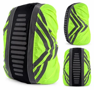 Produktbild von Rucksack-Regenhülle 30–40 L, wasserdichter Regenschutz für Rucksack und Schulranzen, reflektierend, verstellbar, mit Aufbewahrungstasche, für Fahrrad und Wandern