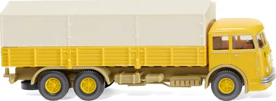 Produktbild von Wiking LKW Büssing 12000 Pritschen-LKW senfgelb 047904