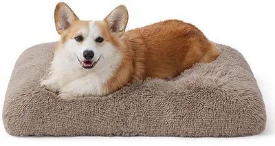 Produktbild von Hundebett für große Hunde - 74x53x8 cm Waschbares Hundebett für große Hunde, Antirutschboden, Kamelhaar