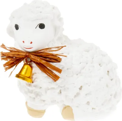 Image de Agneau de Pâques pour panier, 6,5 cm de haut