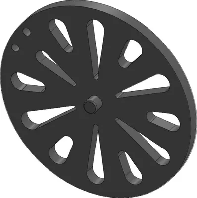 Produktbild von Kaminrost / Ascherost Ø 170x10mm passend für Eurimex Fulvius **