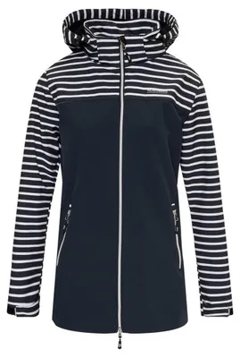 Produktbild von Nordberg Maddy - Softshell-Sommerjacke für Damen - Marineblau gestreift - Größe M