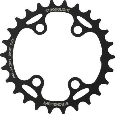 Obrázok produktu pre Predný prevodník Stronglight, typ HT3, pre 2x11, kompatibilný s XT-FC8000, priemer 64 mm, počet zubov 28. (38)