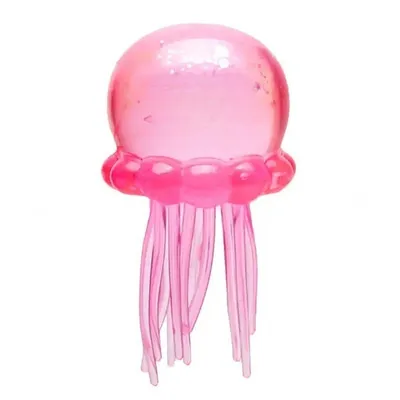 Produktbild von Jellyfish Squishy Stressball – weiches TPR Material, mit Glitter, beruhigendes Fidget Toy, Anti-Stress Spielzeug für Büro & Schule