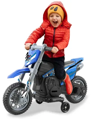 Image de Moto électrique électrique bleue 6V