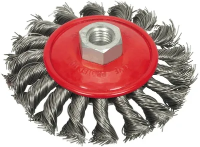 Image de Brosse métallique ronde - fil tressé 115mm 01538