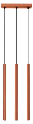 Zdjęcie produktu dla Lampa wisząca PASTELO ochra czerwona 3xG9x8W metal wym:94x30x5cm IP20 Sollux Lighting