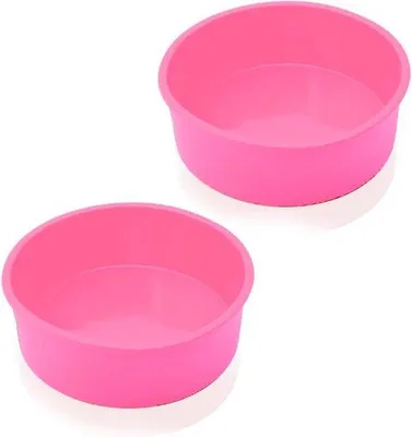 Obrázok produktu pre Silikónová forma na pečenie, priemer 20 cm, s nepriľnavou úpravou, ružová forma, silikónová forma, forma na cheesecake a šifónovú tortu