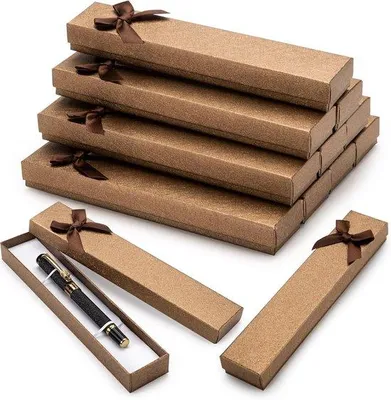 Produktbild von Famanu Geschenkboxen für Stifte - Set von 12 - Braun