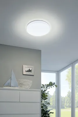 Image de Plafonnier LED Frania Ø 28cm blanc Eglo 97871