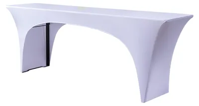 Elastische Biertafelbezüge 220x70x75 cm, weiß, für 70 cm Tisch