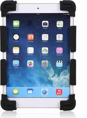 Obrázok produktu pre Nastaviteľný silikónový ochranný kryt univerzálny pre iPad/ Samsung/ Lenovo Tablet (Black 7,9-9")
