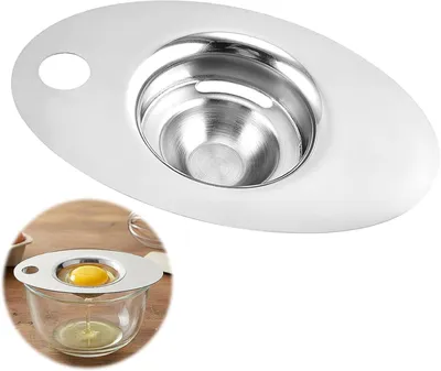 Produktbild von 6 Edelstahl Eiertrenner für Eigelb und Eiweiß