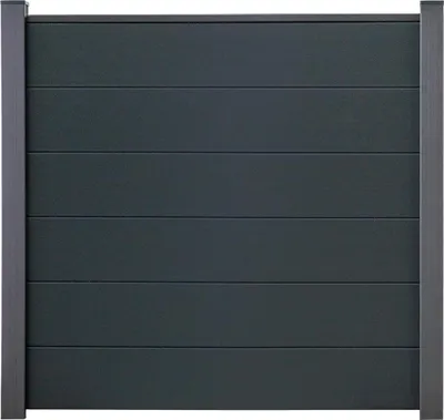 Produktbild von Hauptelement GroJa BasicLine Stecksystem ohne Pfosten 180 x 180 cm anthrazit