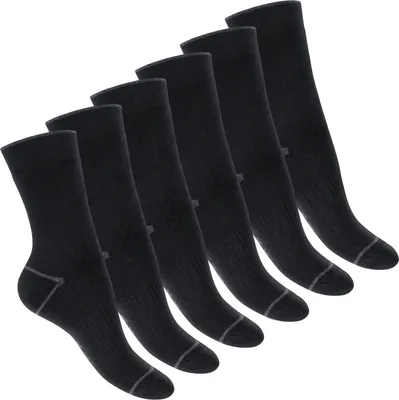 Produktbild von Footstar Damen und Herren Wintersocken (6 Paar) Warme Vollfrottee Socken mit Thermo Effekt - Everyday! - Schwarz 39-42