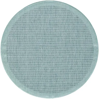 Image de Teppich d'extérieur GIZA Blau 160 x 160 cm Rund