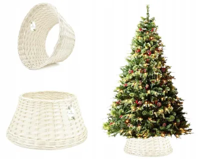 Produktbild von Sklep Wiklinowy Weidenkorb für Weihnachtsbaumständer 50 cm