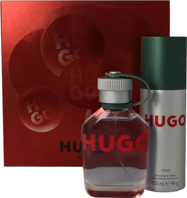 Produktbild von Boss Hugo Man Eau de Toilette edt 75ml + Deodorant Spray 150ml