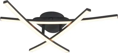 Zdjęcie produktu dla Lampa sufitowa LED Oren 18W 3500K 1440lm tworzywo sztuczne czarno-biała wym:9,5x50x50cm IP20 Reality