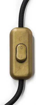 Immagine prodotto di Creative-Cables Interruttore bipolare infracavo – (Oro, 60 x 25 x 15 mm) – Morsetti a vite – Per cavi 2x0,75 mm²