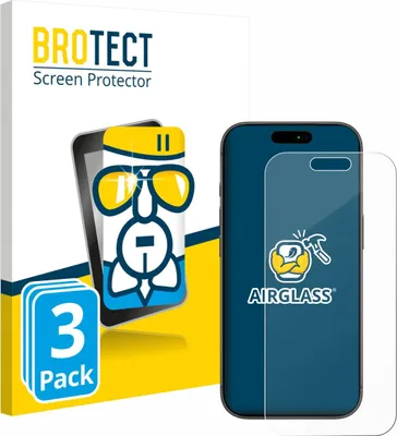 Produktbild von 3x BROTECT Schutzglas für Apple iPhone 17 Pro Schutzfolie Panzer Folie Glas Display Schutz klar