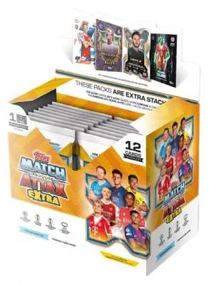 Produktbild von Topps/Merlin TOPP078734 - UEFA Champions League Match Attax Extra Trading Cards 2025/26 Booster Display (32) -