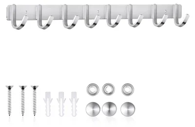 Produktbild von Kleiderhaken mit 8 Haken für Badezimmer und Küche