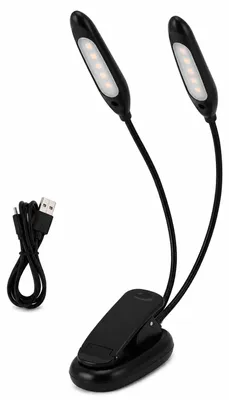 Zdjęcie produktu dla Lampka Z Klipsem 14 Led Do Czytania Książek Podwójna Nocna Usb, productTiles.product.images.aiGenerated