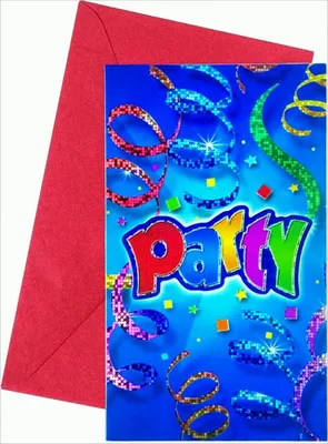 Produktbild von Party Streamers Einladungsk. & Umschläge, 1Stück