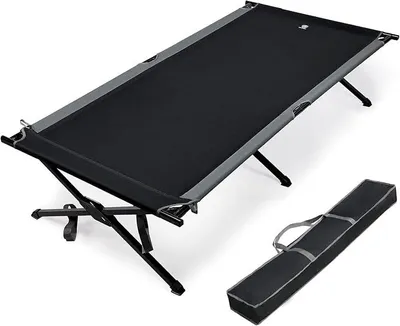Imagen del producto de Cama plegable Silecomplaza, modelo Feldbett, de 214 x 106 cm, capacidad máxima de 300 kg, ideal para camping