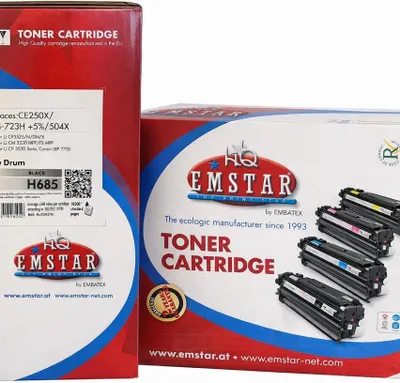 Produktbild von EMSTAR H685 Toner kompatibel mit HP 504X / CE250X black / schwarz ca. 10.500 Seiten